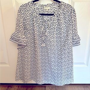 Max Studio Polka Dot Blouse 3X